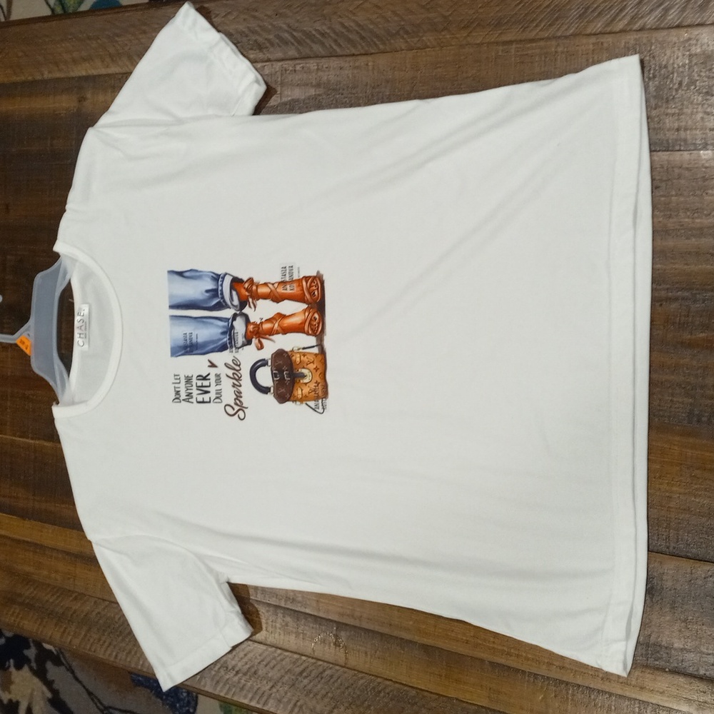 CHASE NOVELTY LARGE WHITE T-SHIRT